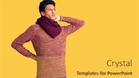  Presentation with african american - Beautiful theme featuring young-african-american-man-wearing backdrop and a yellow colored foreground