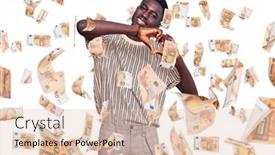  Presentation with american heart - Presentation featuring young-african-american-man-wearing background and a lemonade colored foreground