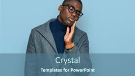  Presentation with african american dental - Slides consisting of young-african-american-man-wearing background and a ocean colored foreground