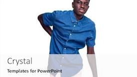  Presentation with backache - Presentation featuring young-african-american-man-wearing background and a white colored foreground