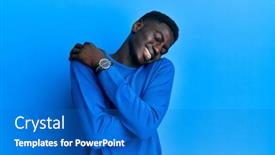  Presentation with self love - Amazing slide set having young-african-american-man-wearing backdrop and a cobalt blue colored foreground