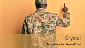  Presentation with african american - Presentation design consisting of young-african-american-man-wearing background and a yellow colored foreground