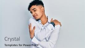  Presentation with confident love - Amazing slide deck having young-african-american-man-wearing backdrop and a lemonade colored foreground