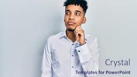  Presentation with african american business - Slide set featuring young-african-american-man-wearing background and a lemonade colored foreground