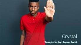  Presentation with african american grandmother - Amazing presentation design having young-african-american-man-wearing backdrop and a ocean colored foreground