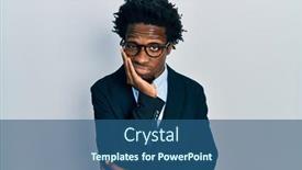  Presentation with depression - Slide set with young-african-american-man-wearing background and a  colored foreground