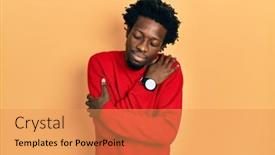  Presentation with self love - Slides having young-african-american-man-wearing background and a yellow colored foreground