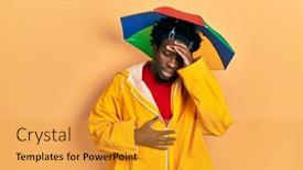  Presentation with flu virus - Presentation enhanced with young-african-american-man-wearing background and a gold colored foreground