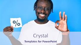  Presentation with american - PPT layouts consisting of young-african-american-man background and a sky blue colored foreground