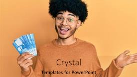  Presentation with chilean - Audience pleasing PPT layouts consisting of young-african-american-man backdrop and a gold colored foreground