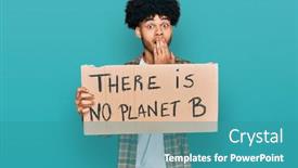  Presentation with colonoscopy african american patient - Colorful PPT theme enhanced with young-african-american-man backdrop and a teal colored foreground