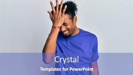  Presentation with beard - Theme featuring young-african-american-man background and a teal colored foreground