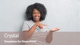  Presentation with african american in computer lab - Amazing slide set having young african american plus size backdrop and a coral colored foreground