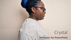  Presentation with religious african american - Amazing PPT theme having young-african-american-plus-size backdrop and a lemonade colored foreground