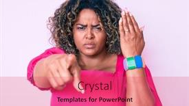  Presentation with engagement - Colorful presentation enhanced with young-african-american-plus-size backdrop and a red colored foreground