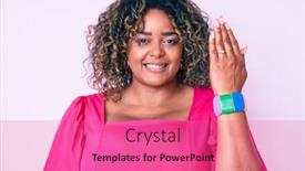  Presentation with engagement - Audience pleasing PPT theme consisting of young-african-american-plus-size backdrop and a coral colored foreground