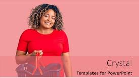  Presentation with african american teen girls - Beautiful presentation design featuring young-african-american-plus-size backdrop and a coral colored foreground