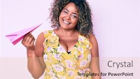  Presentation with american - Slides consisting of young-african-american-plus-size background and a lemonade colored foreground