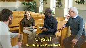  Presentation with new testament - PPT layouts with young-african-american-priest background and a tawny brown colored foreground