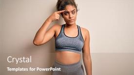  Presentation with skin infection - Amazing slide set having young-african-american-sportswoman-doing backdrop and a coral colored foreground