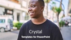  Presentation with transgender - Presentation featuring young-african-american-transgender-smiling background and a dark gray colored foreground