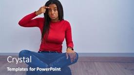  Presentation with skin infection - Slides with young-african-american-with-braids background and a ocean colored foreground