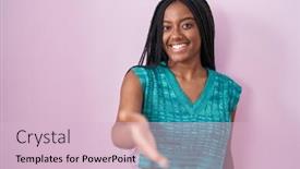  Presentation with pink business - 