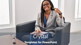  Presentation with african american dental - Slide deck enhanced with young-african-american-with-braids background and a ocean colored foreground