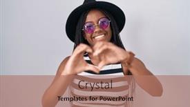  Presentation with american heart - Presentation design with young-african-american-with-braids background and a  colored foreground