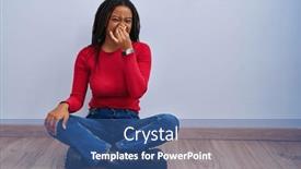  Presentation with bad breath - Slide deck with young-african-american-with-braids background and a ocean colored foreground