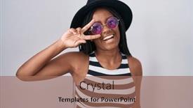  Presentation with peace - Theme with young-african-american-with-braids background and a coral colored foreground