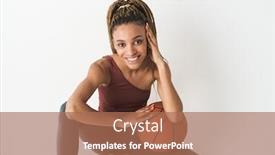  Presentation with african american couples on the mountaintop - Presentation featuring young-african-american-woman-basketball background and a coral colored foreground