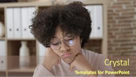  Presentation with woman sad - 