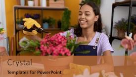  Presentation with flower woman - 