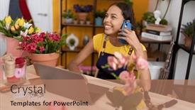  Presentation with flower woman - 