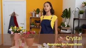  Presentation with flower woman - 