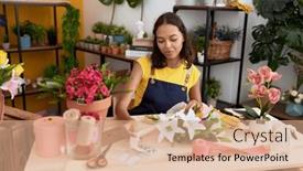  Presentation with flower woman - 