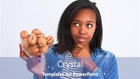  Presentation with african american woman question - Audience pleasing theme consisting of young-african-american-woman-holding backdrop and a teal colored foreground