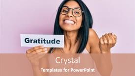  Presentation with proud american - PPT theme having young-african-american-woman-holding background and a coral colored foreground