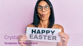  Presentation with paper making - Audience pleasing presentation design consisting of young-african-american-woman-holding backdrop and a lemonade colored foreground