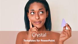  Presentation with african american woman question - Presentation enhanced with young-african-american-woman-holding background and a coral colored foreground