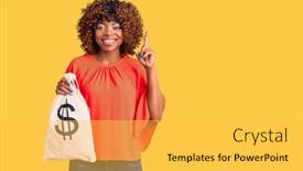  Presentation with african american couples on the mountains - PPT layouts featuring young-african-american-woman-holding background and a yellow colored foreground