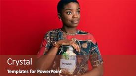  Presentation with knitting african american - Amazing slide set having young-african-american-woman-holding backdrop and a tawny brown colored foreground