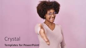  Presentation with pink business - 