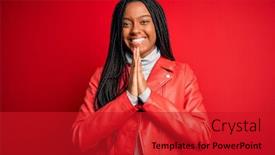 Presentation with forgiveness - Slides having young-african-american-woman-wearing background and a crimson colored foreground