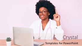  Presentation with african american woman question - Amazing presentation design having young-african-american-woman-wearing backdrop and a lemonade colored foreground