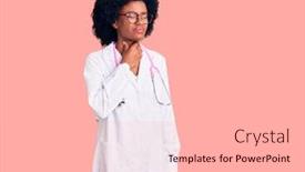  Presentation with sore throat - Audience pleasing PPT layouts consisting of young-african-american-woman-wearing backdrop and a lemonade colored foreground