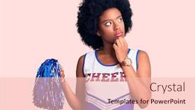  Presentation with african american woman question - Theme featuring young-african-american-woman-wearing background and a lemonade colored foreground