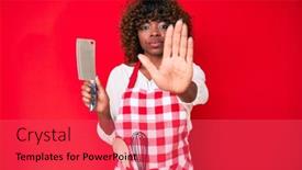  Presentation with defense - Amazing theme having young-african-american-woman-wearing backdrop and a red colored foreground