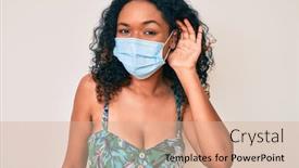  Presentation with ear medical - Cool new theme with young-african-american-woman-wearing backdrop and a coral colored foreground